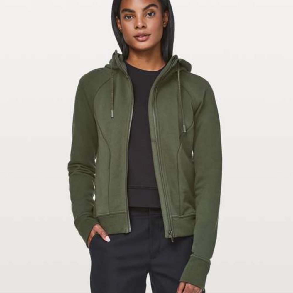 Lululemon Huddle & Hustle Hoodie, GREEN size 6 - GUC